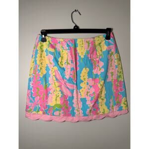 Lilly Pulitzer Snappy Dragonfly Cynthia Scalloped Hem Size 6